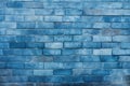 Dark blue brickwall background Royalty Free Stock Photo