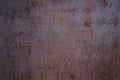 Dark blue brown grunge texture. Old rusty painted metal surface. Rust background. Royalty Free Stock Photo