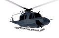 Dark Blue Chopper Isolated Royalty Free Stock Photo