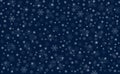 Dark blue christmas background with snowflakes with space for text Royalty Free Stock Photo