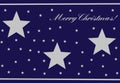 Dark Blue Christmas Card