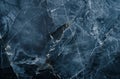 Dark blue cracked ice texture