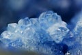 Dark blue crystal, natural nature mineral, Macro