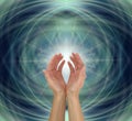 Matrix Energy Healing Hands Sensing star light Royalty Free Stock Photo