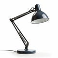 Dark Blue Desk Lamp With Electric Cord - Daz3d Style, High-key Lighting