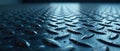 Dark Blue Diamond Patterned Metal Sheet Stunning Industrial Design Background for InteriorExterior Projects Royalty Free Stock Photo