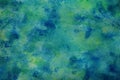 Dark blue emerald green yellow abstract watercolor pattern. Color. Artistic background. Daub stain splash water paint liquid.