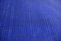 Navy blue fabric texture. Dark blue cloth background. Close up view of dark blue fabric texture and background. Royalty Free Stock Photo
