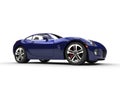 Dark Blue Fast Stylish Car Royalty Free Stock Photo