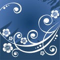 Dark blue flower background Royalty Free Stock Photo