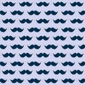 Blue wiskers moustache seamless texture