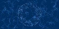 Dark Blue Futuristic 3D Global Networks Concept with Globe - Abstract Polygonal Digital Connections and Glowing Network Nodes