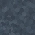 Dark blue geometric pattern featuring an array of overlapping hexagonal Royalty Free Stock Photo