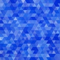 Dark blue geometric rumpled triangular low poly origami style gradient illustration graphic background. Vector polygonal design Royalty Free Stock Photo