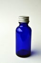 Dark blue glass bottles for cosmetic lotions, serums, oils