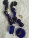 Dark Blue Glass Mixed