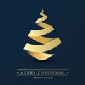 Cover, Invitation, Poster, Banner, Flyer, Placard Design with Christmas Tree Composition Royalty Free Stock Photo