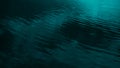 Dark blue green abstract background. Reflection of light on a smooth surface of water with small waves. Seascape. Royalty Free Stock Photo