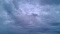 Dark blue and grey clouds in the sky Royalty Free Stock Photo