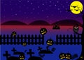 Dark Blue Halloween Background