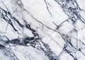 Dark blue iced and white high detail marble and granite stone texture with shadowed dark veins and cracks