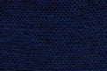 Dark blue knitted fabric texture. Rough sweater background Royalty Free Stock Photo