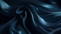 Dark Blue Luxurious Silk Satin: Opulent, Glossy, and Elegant Background Designs. Generative AI Illustration.