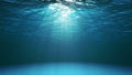 Dark blue ocean surface seen from underwater Royalty Free Stock Photo