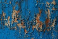 Dark Blue Old Wooden Abstract Background