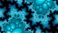 Dark blue organic cells abstract fractal backdrop Royalty Free Stock Photo