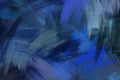 Dark blue paint brush background - Grunge painting