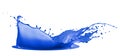 Dark blue paint splash isolated on white backgrounddark Royalty Free Stock Photo