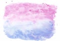 Dark blue and pink mixed two-tone watercolor horizontal gradient background.