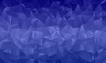 Dark blue polygon background with triangles of different shape and size Geometric pattern, backdrop. Royalty Free Stock Photo