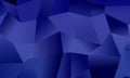 Dark blue polygon background with triangles of different shape and size Geometric pattern, backdrop. Royalty Free Stock Photo
