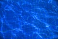 Dark blue pool water and tiles in abstract Royalty Free Stock Photo