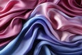Dark blue purple pink silk satin. Abstract elegant background for design. Color gradient. Silky smooth fabric Royalty Free Stock Photo