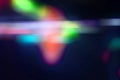 dark blue and rainbow modern blur background and blur light background, abstract circle multicolor with blur