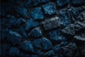 Dark blue rough grainy stone or concrete wall texture, abstract, textures Royalty Free Stock Photo