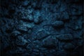 Dark blue rough grainy stone or concrete wall texture, abstract, textures Royalty Free Stock Photo