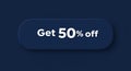 Dark blue, rounded rectangular button with white text reading \