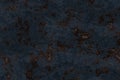 Dark blue rusty scratch metal texture. Steel background