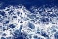 Dark blue sea water surface with ripple Royalty Free Stock Photo