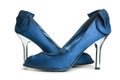 Dark blue shoes Royalty Free Stock Photo