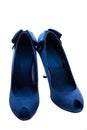 Dark blue shoes Royalty Free Stock Photo