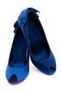 Dark blue shoes Royalty Free Stock Photo