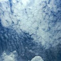 Dark blue sky and cloud like island background