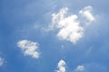Dark blue sky with clouds. Royalty Free Stock Photo