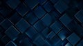 Dark Blue Squares Design for Business Presentation Background Generative AI Royalty Free Stock Photo