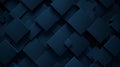 Dark Blue Squares Design for Business Presentation Background Generative AI Royalty Free Stock Photo